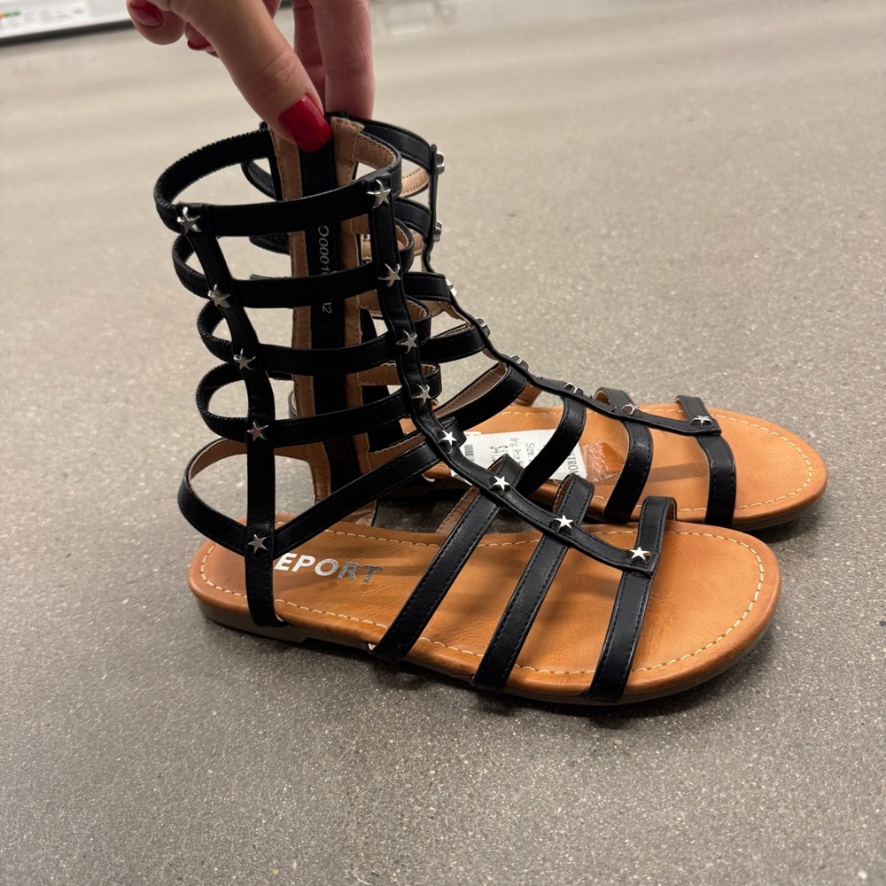 Nordstroms Report Black Gladiator Sandals for Women
